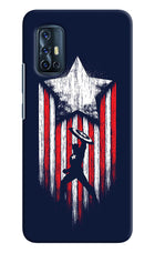 Captain America Marvel Art Vivo V17 Hard Case Back Cover by Casekaro