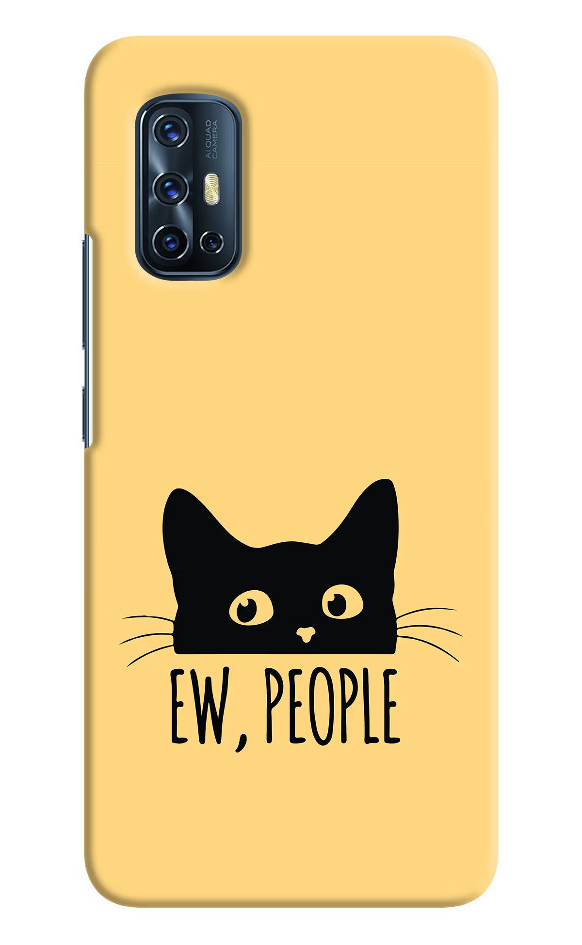 Ew People Catitude Vivo V17 Hard Case Back Cover by Casekaro