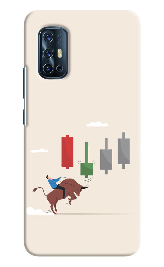 Bull Trading Momentum Vivo V17 Hard Case Back Cover by Casekaro