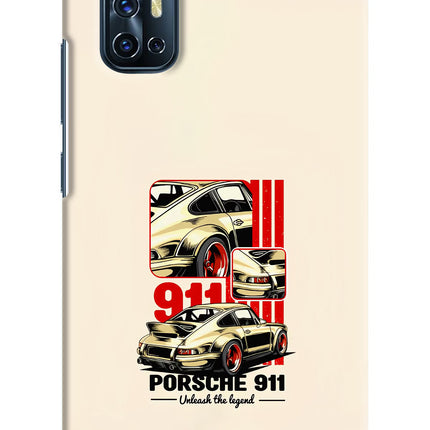 Classic Porsche 911 Vivo V17 Hard Case Back Cover by Casekaro
