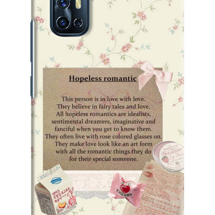 Hopeless Romantic Vivo V17 Hard Case Back Cover by Casekaro