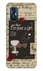 I am just a girl Vivo V17 Hard Case Back Cover by Casekaro