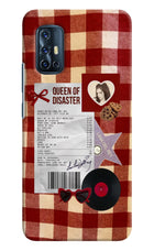 Queen of Disaster Vivo V17 Hard Case Back Cover by Casekaro