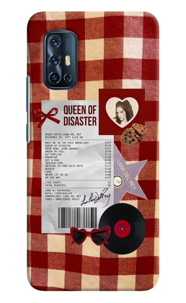Queen of Disaster Vivo V17 Hard Case Back Cover by Casekaro