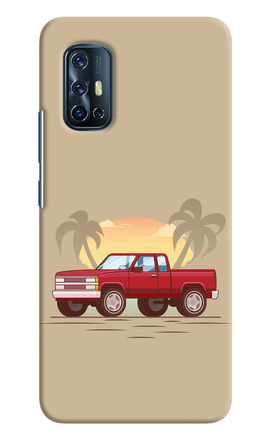 Desert Classic Drive Vivo V17 Back Cover, Hard case