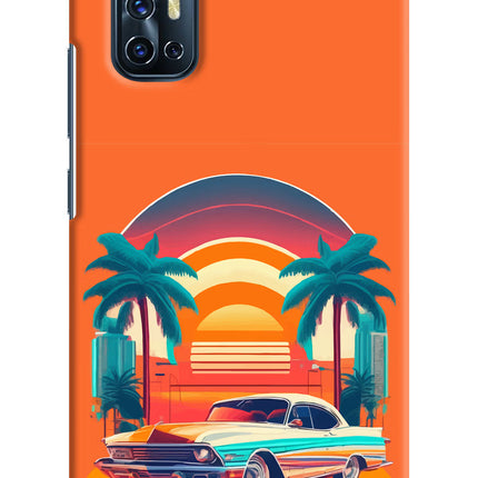 Palm Drive 80s Vivo V17 Hard Case Back Cover by Casekaro