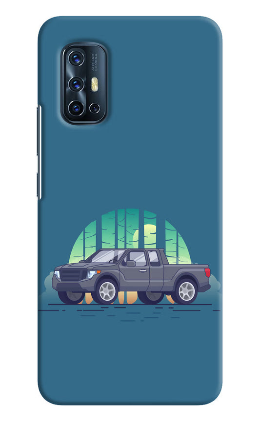 Retro Garage Vibe Vivo V17 Hard Case Back Cover by Casekaro