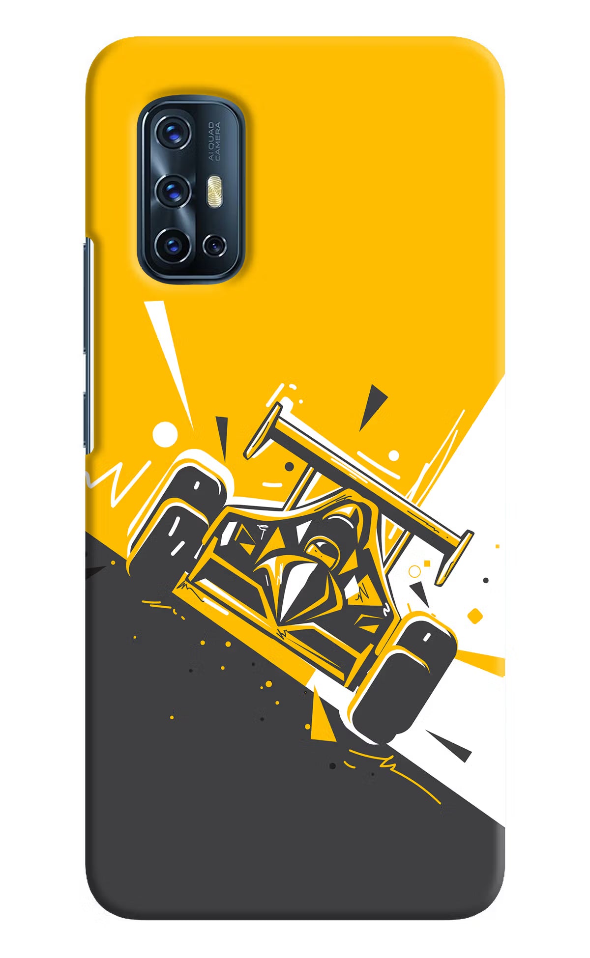 Track King Vivo V17 Hard Case Back Cover by Casekaro