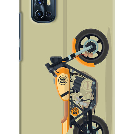 Vertical Speedster Vivo V17 Hard Case Back Cover by Casekaro
