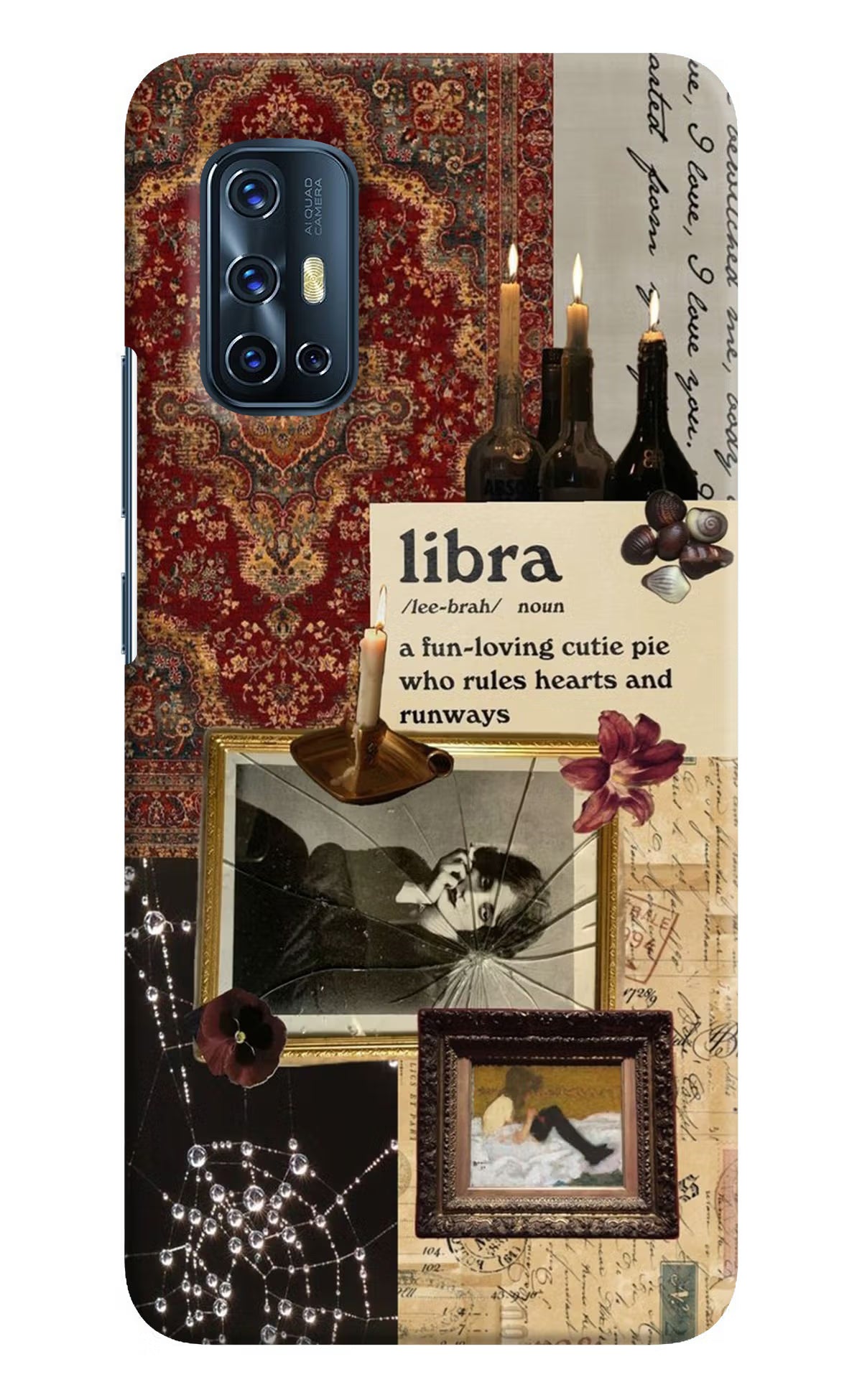 Libra Zodiac Vivo V17 Hard Case Back Cover by Casekaro