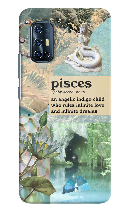 Pisces Zodiac Vivo V17 Hard Case Back Cover by Casekaro