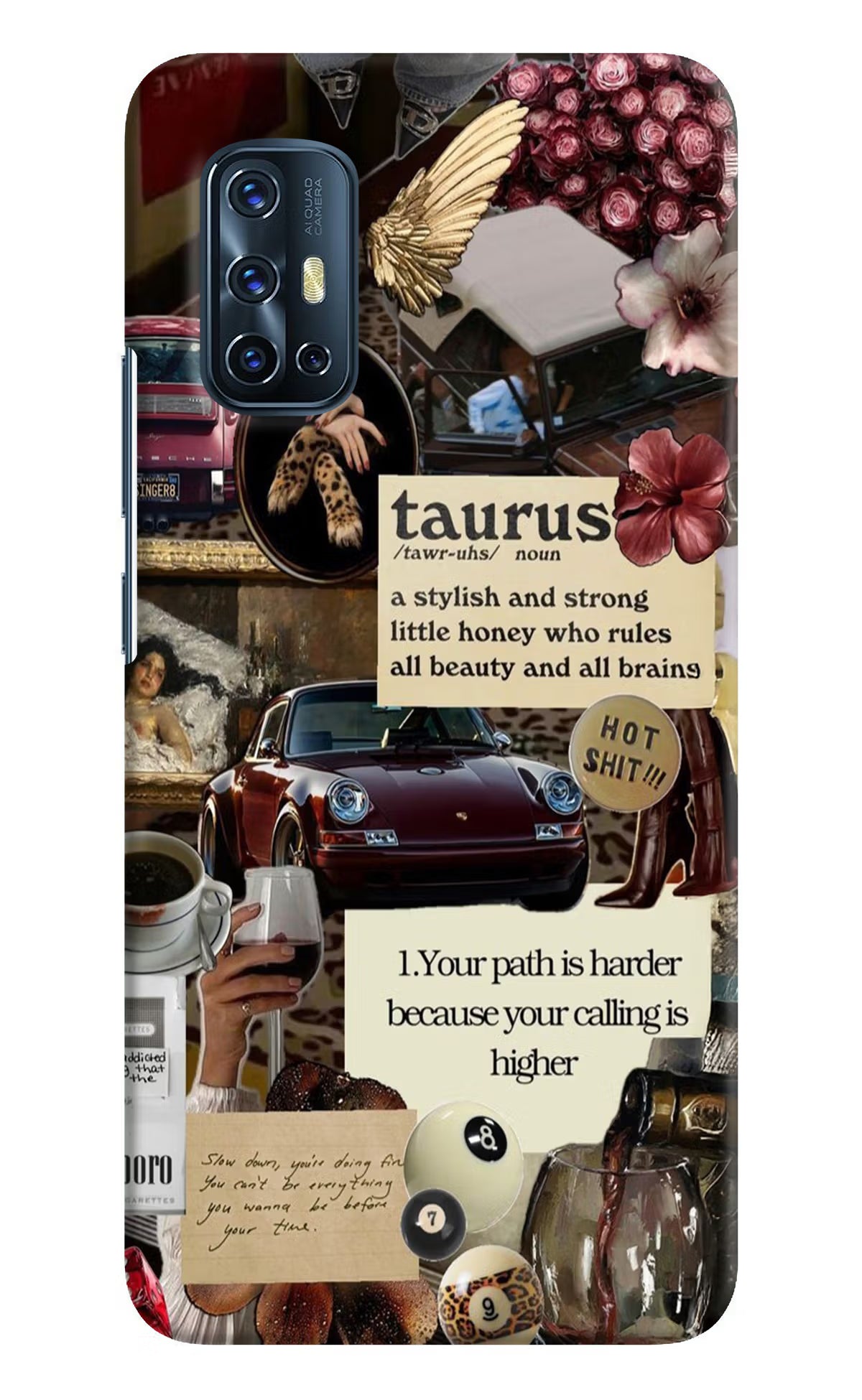 Taurus Zodiac Vivo V17 Hard Case Back Cover by Casekaro
