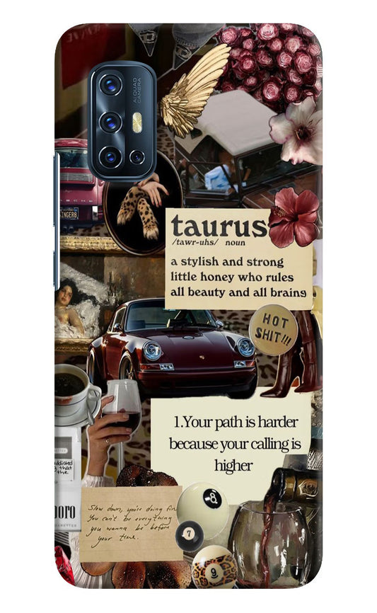 Taurus Zodiac Vivo V17 Hard Case Back Cover by Casekaro