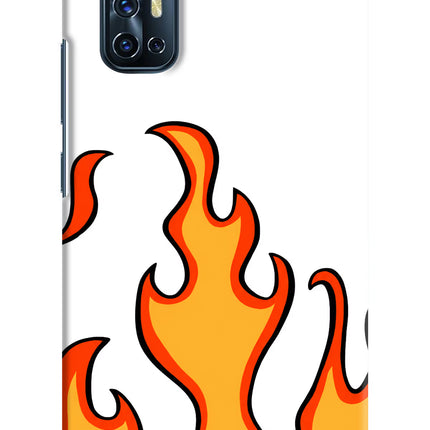 Fired Up – White Vivo V17 Hard Case Back Cover by Casekaro