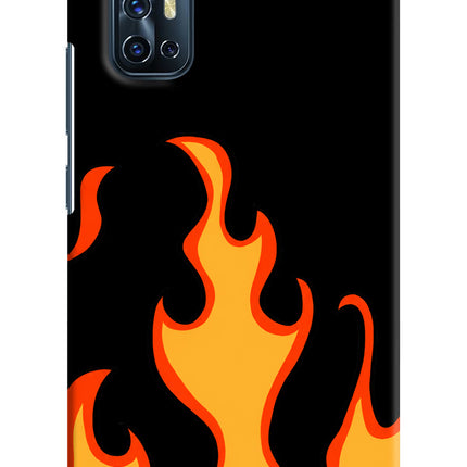 Fired Up – Black Vivo V17 Hard Case Back Cover by Casekaro