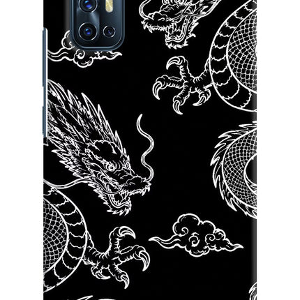 Twin Dragons Vivo V17 Hard Case Back Cover by Casekaro
