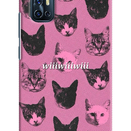Pink Cats Vivo V17 Hard Case Back Cover by Casekaro