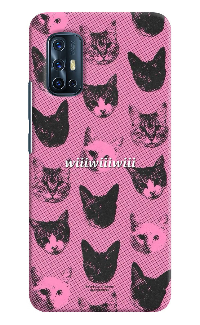 Pink Cats Vivo V17 Hard Case Back Cover by Casekaro