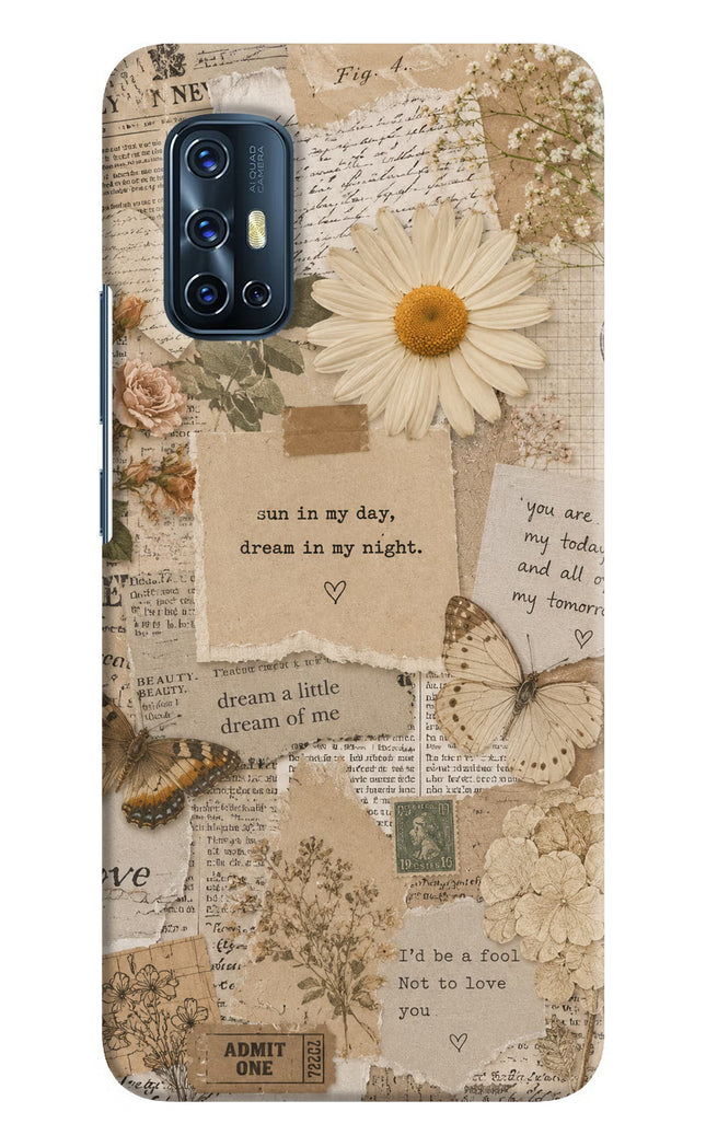 Vintage case Vivo V17 Hard Case Back Cover by Casekaro