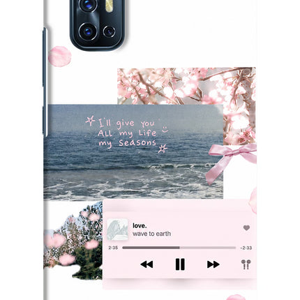 Wave to earth Vivo V17 Hard Case Back Cover by Casekaro