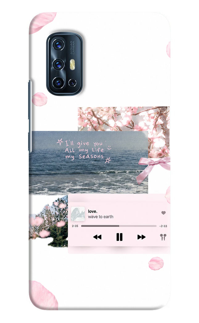 Wave to earth Vivo V17 Hard Case Back Cover by Casekaro