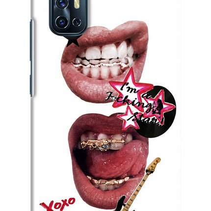 Rockstar Vivo V17 Hard Case Back Cover by Casekaro