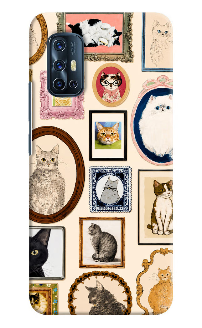 Mirror Cats Vivo V17 Hard Case Back Cover by Casekaro