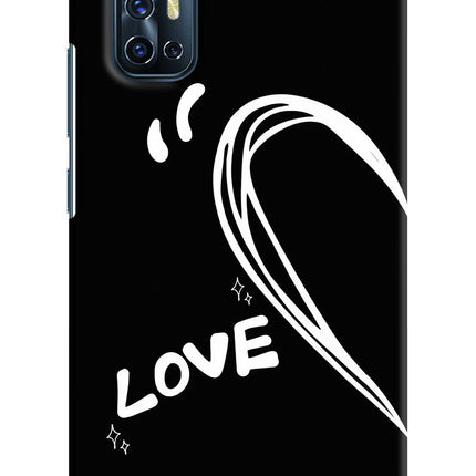 Love Line Vivo V17 Hard Case Back Cover by Casekaro