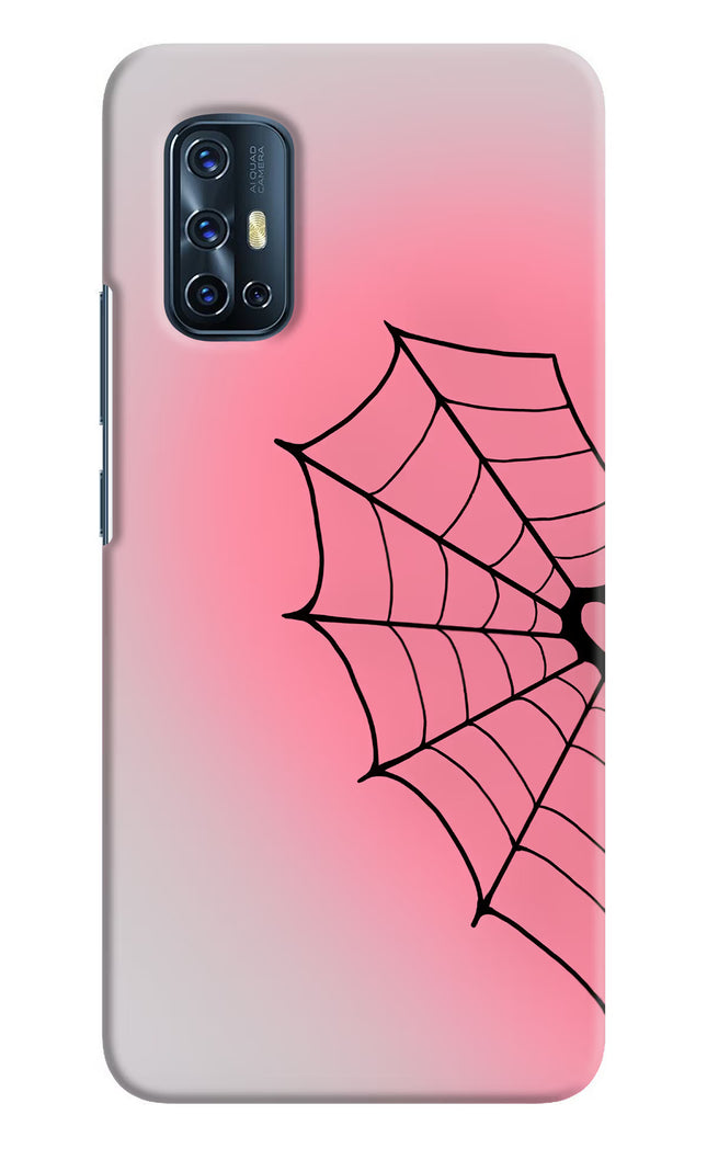 Pink Web Vivo V17 Hard Case Back Cover by Casekaro