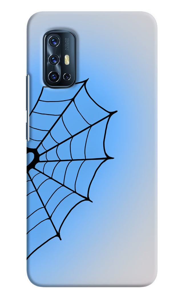Blue Web Vivo V17 Hard Case Back Cover by Casekaro