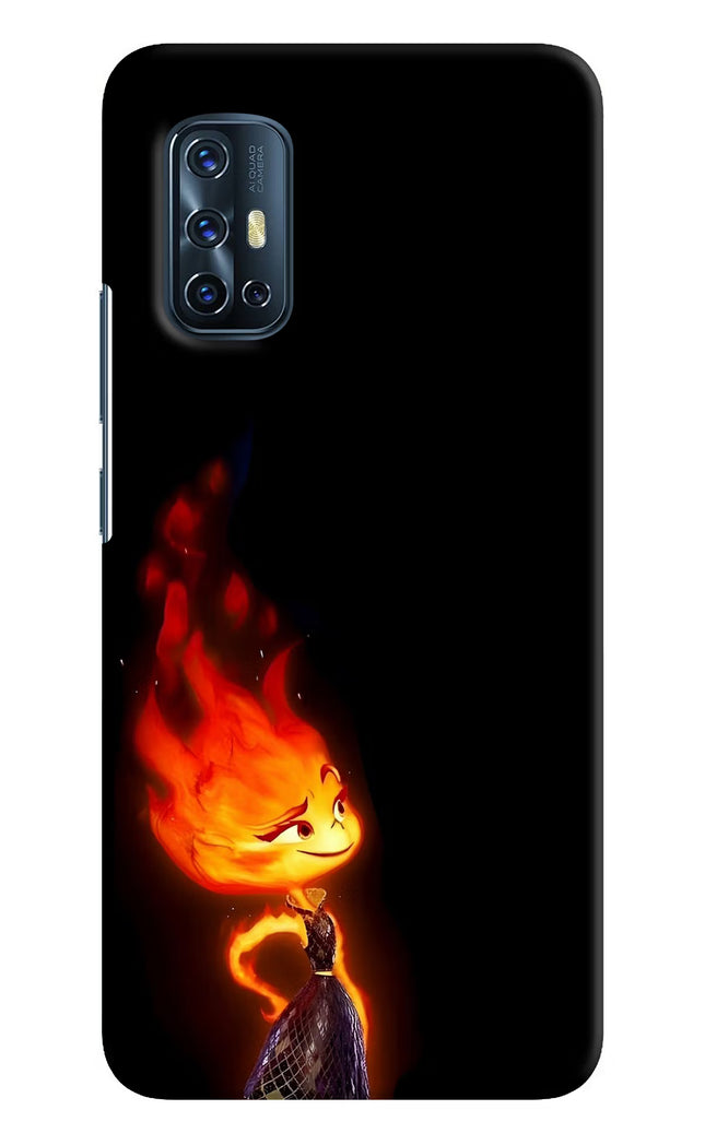 Ember Flame Vivo V17 Hard Case Back Cover by Casekaro