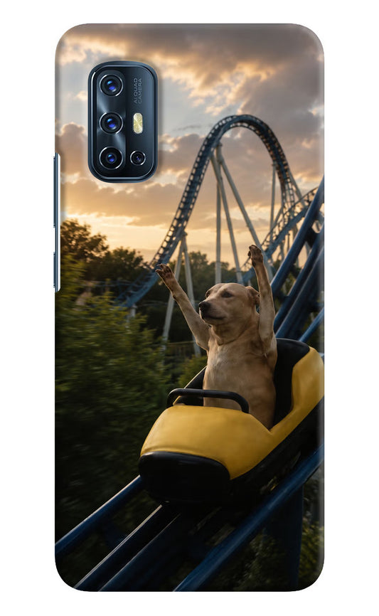Rollercoaster Dog Vivo V17 Hard Case Back Cover by Casekaro