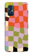 Wavy Grid Vivo V17 Hard Case Back Cover by Casekaro