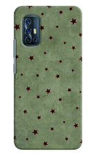 Green Stars Vivo V17 Hard Case Back Cover by Casekaro