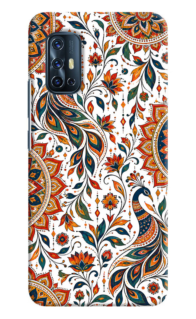 White Mayura Vivo V17 Hard Case Back Cover by Casekaro