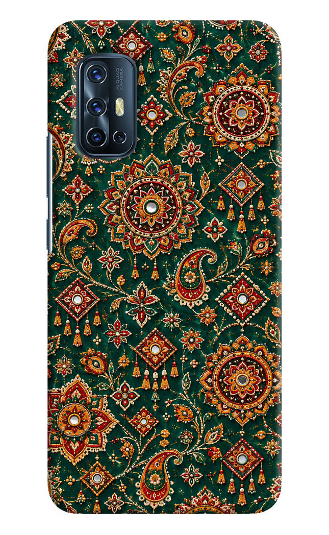 Green Pataka Vivo V17 Hard Case Back Cover by Casekaro