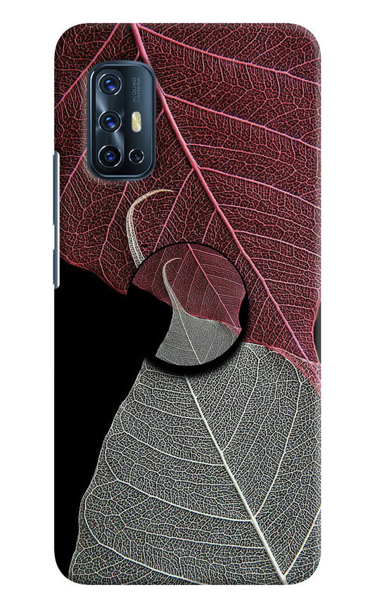 Leaf Pattern Vivo V17 Pop Case by Casekaro