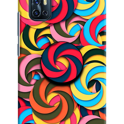 Spiral Pattern Vivo V17 Pop Case by Casekaro