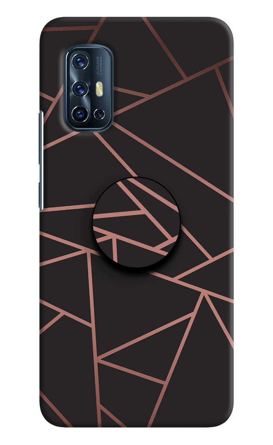 Geometric Pattern Vivo V17 Pop Case, Hard case