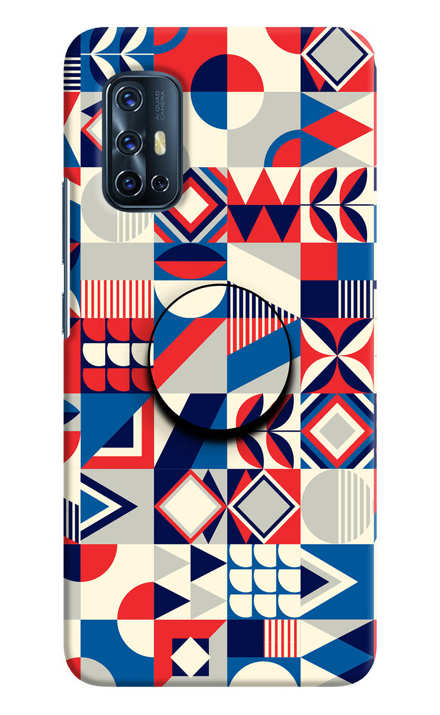 Colorful Pattern Vivo V17 Pop Case, Hard case