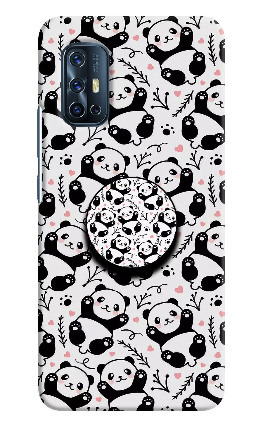 Cute Panda Vivo V17 Pop Case, Hard case