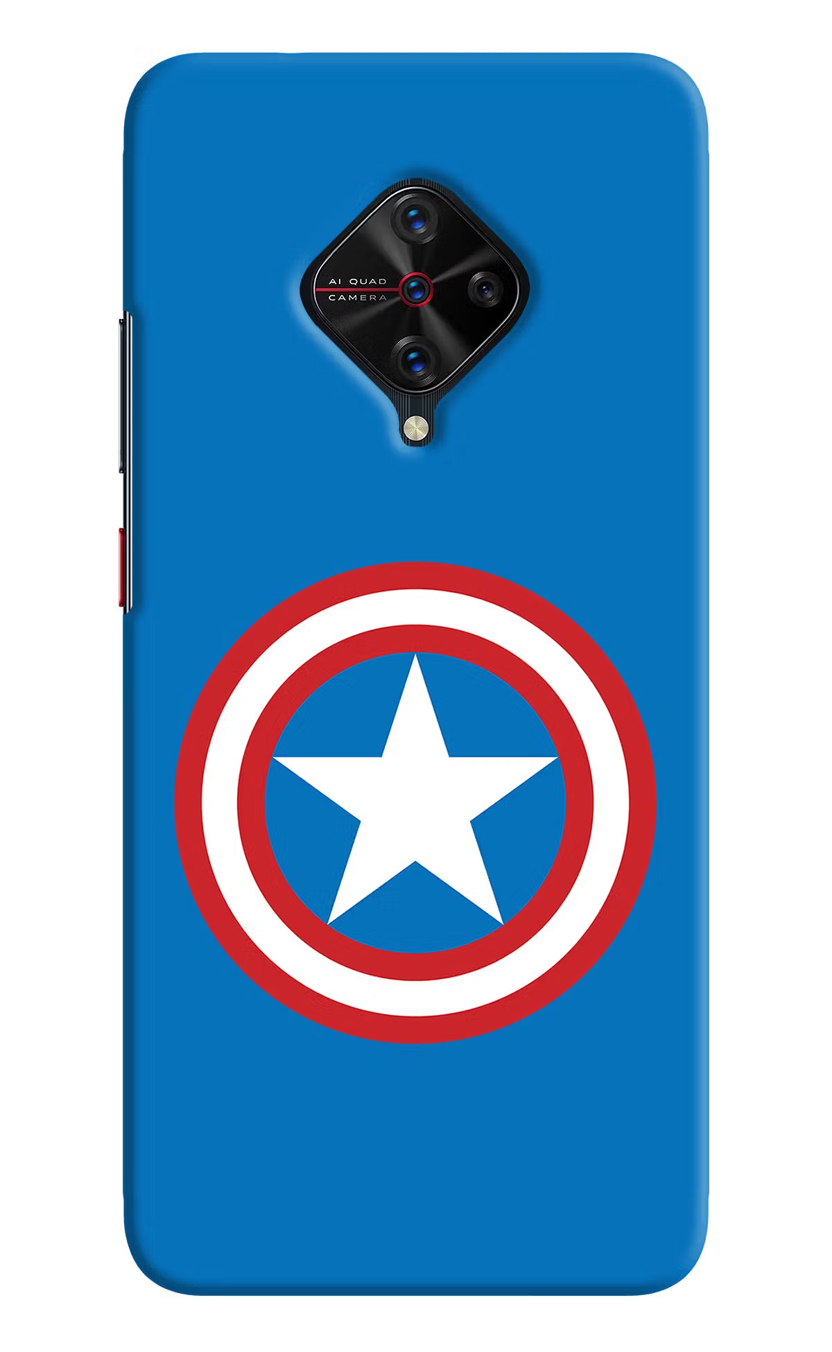 Captain America Logo Vivo S1 Pro Hard Case Back Cover by Casekaro