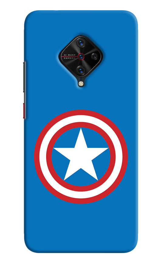 Captain America Logo Vivo S1 Pro Hard Case Back Cover by Casekaro