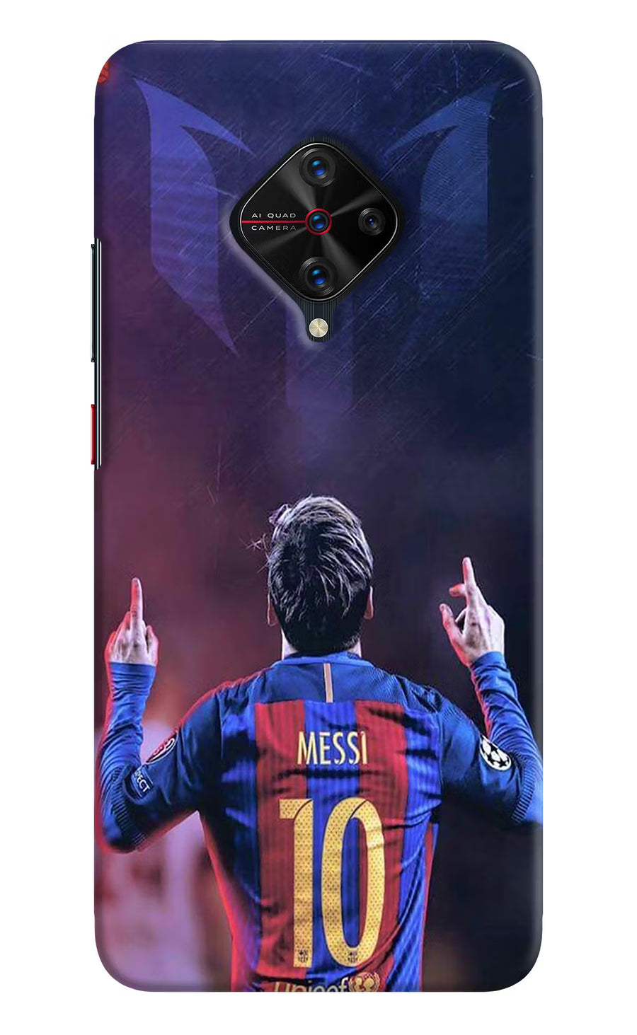 Messi Vivo S1 Pro Back Cover, Hard case