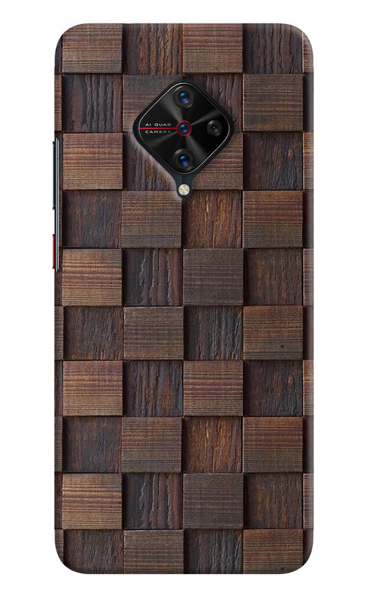 Wooden Cube Design Vivo S1 Pro Hard Case Back Cover by Casekaro