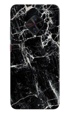 Black Marble Texture Vivo S1 Pro Hard Case Back Cover by Casekaro