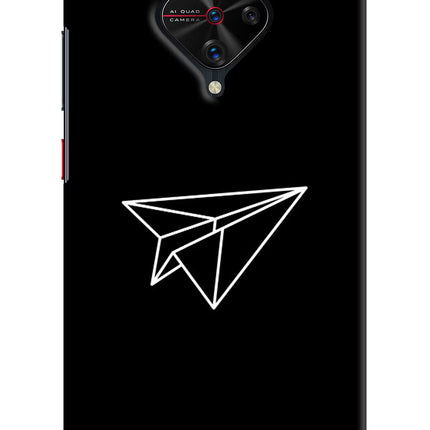 Paper Plane White Vivo S1 Pro Hard Case Back Cover by Casekaro