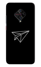 Paper Plane White Vivo S1 Pro Hard Case Back Cover by Casekaro