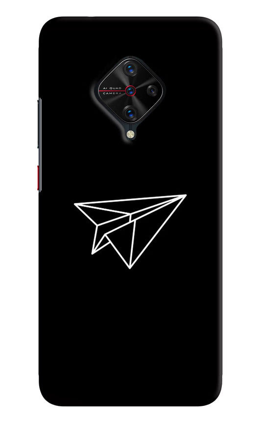 Paper Plane White Vivo S1 Pro Hard Case Back Cover by Casekaro