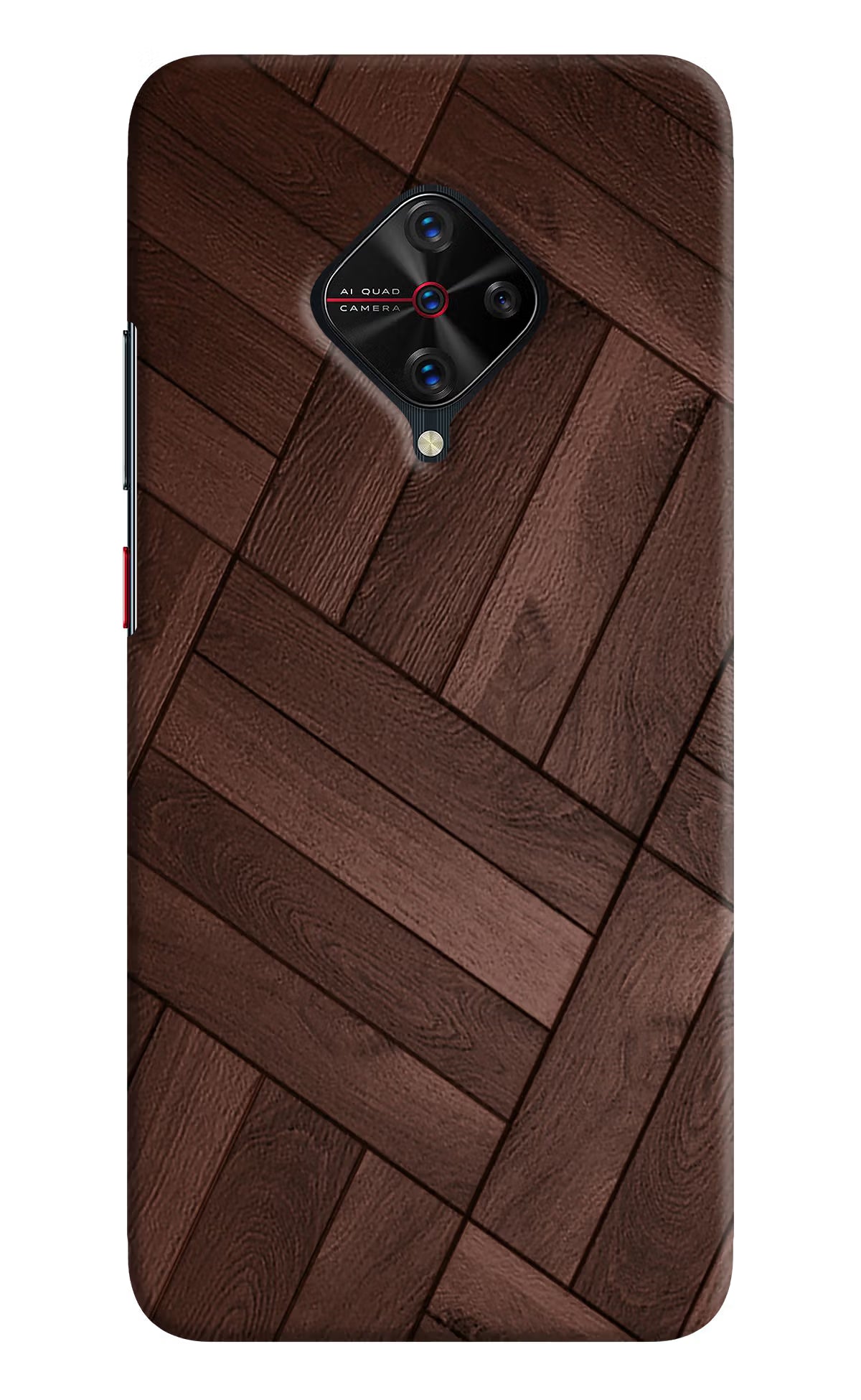 Wooden Texture Design Vivo S1 Pro Hard Case Back Cover by Casekaro